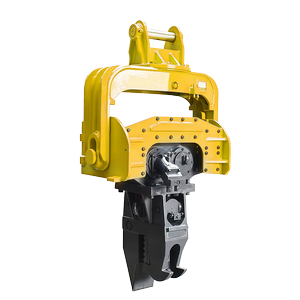 excavator mounted hydraulic pile driver for foundation work